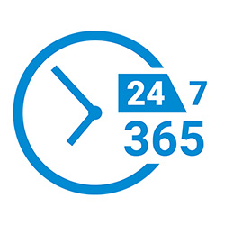 Available 24 Hours a Day, 7 Days a Week