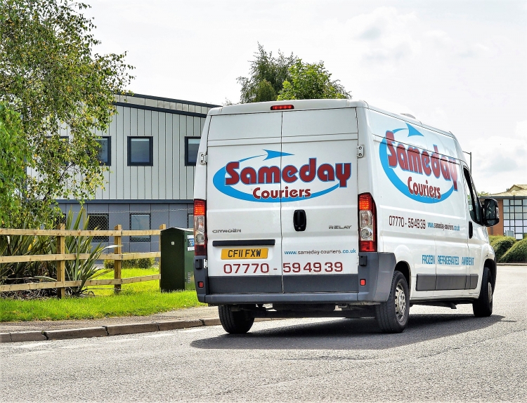 Areas We Cover Around Gloucester Image of Same Day Courier Van