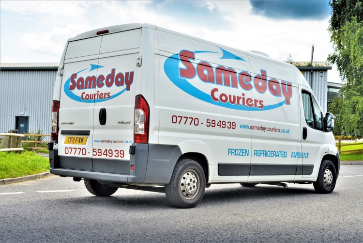 Fast Collection Across Swansea and Surrounding Areas Image of Same Day Courier Van