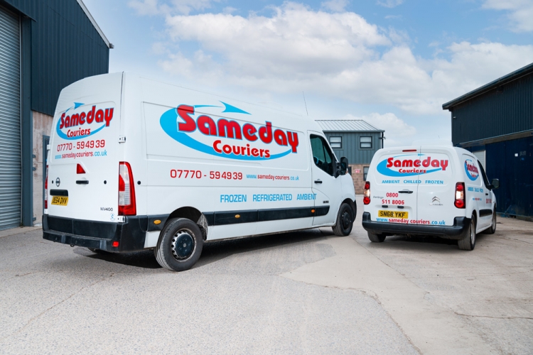 Supporting Telecoms Engineers & Network Providers Image of Sameday Courier Vehicles